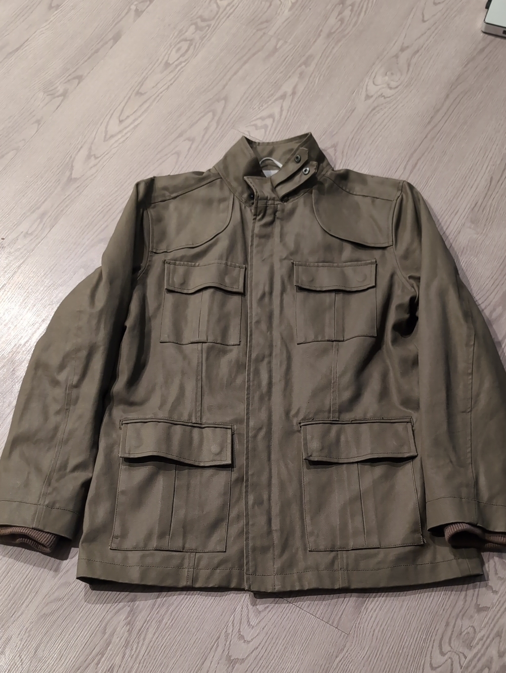 Life After Denim Olive Green Military Field Jacket